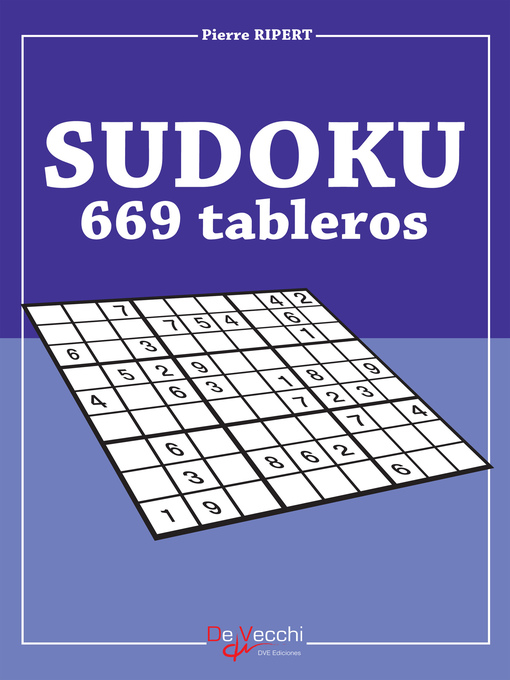 Title details for Sudoku--669 tableros by Pierre Ripert - Available